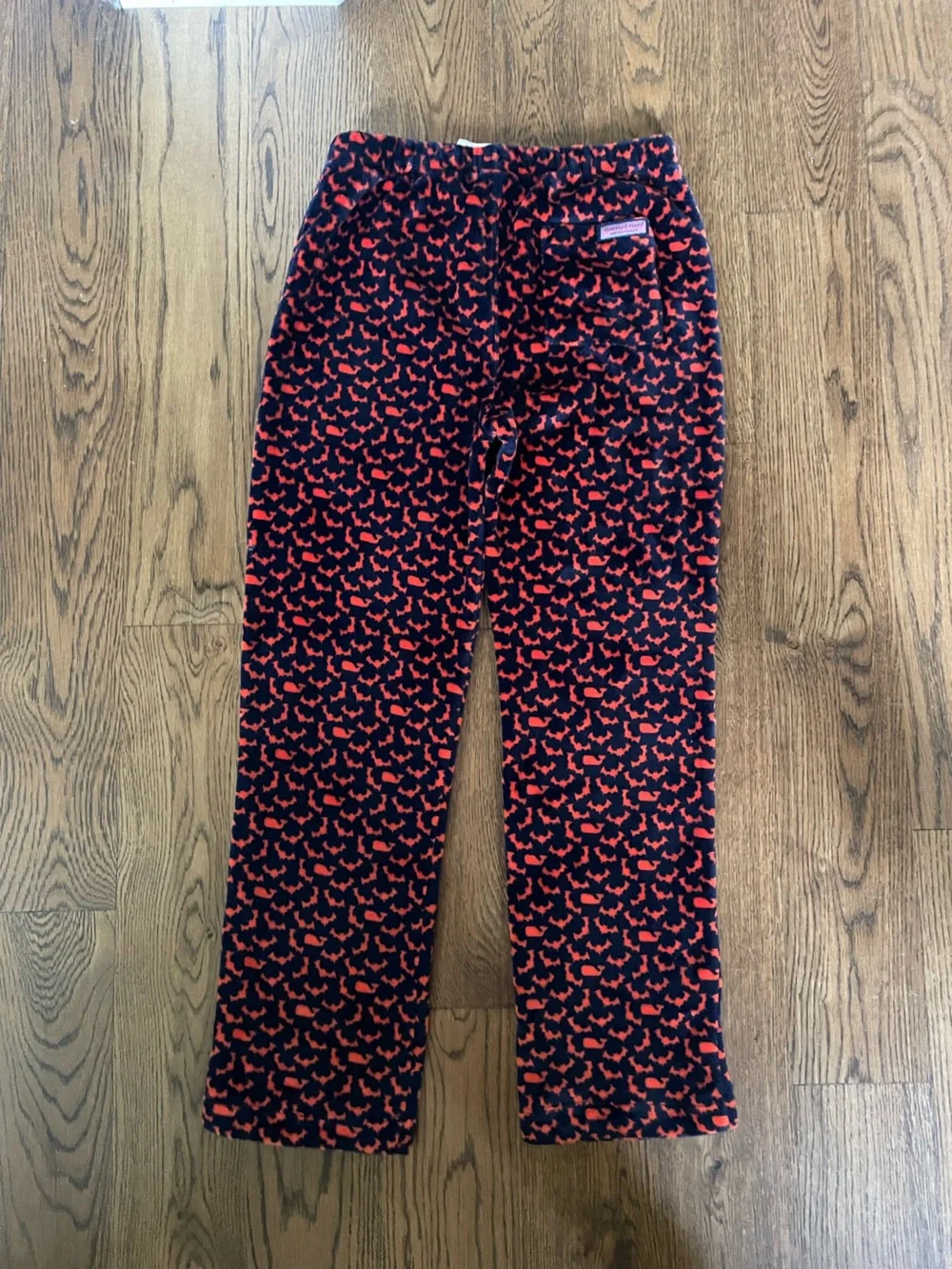 Vineyard Vines - Kids Black and Orange Bat Print Lounge Pants - Size 18/XL